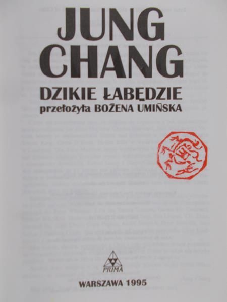 Chang Jung - Dzikie łabędzie