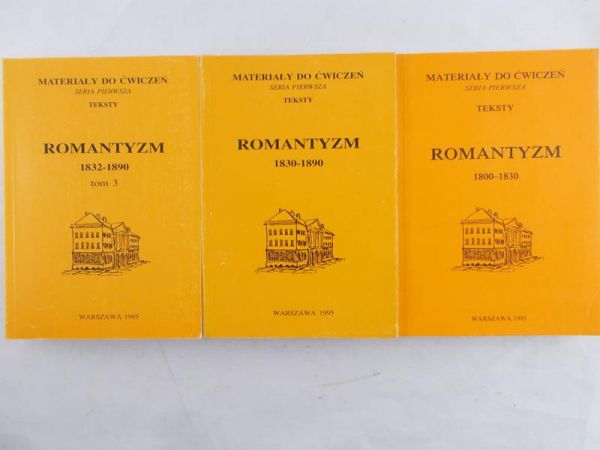 Sudolski Zbigniew - Romantyzm 1800-1930/ 1830 - 1890/1832-1890, Tom I-III