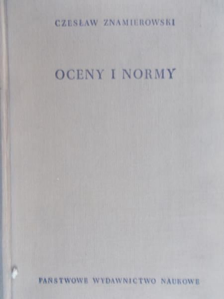 Znamierowski Czesław - Ocena i norm
