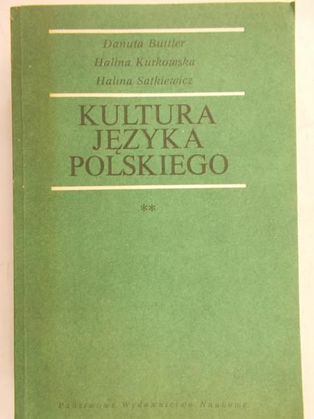 Butter Danuta - Kultura języka polskiego