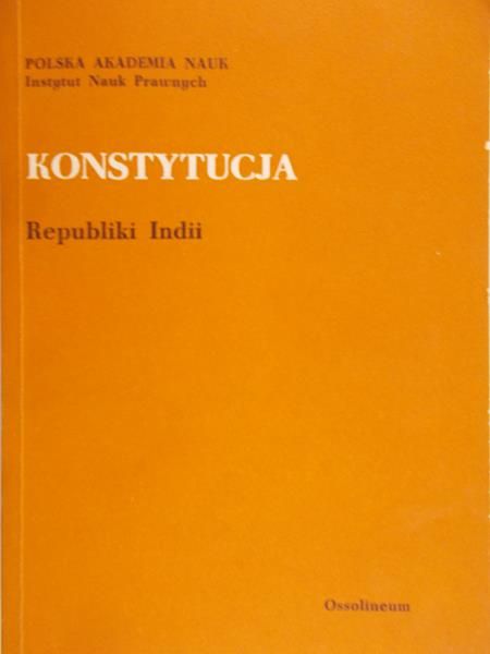 Trzciński Janusz - Konstytucja Republiki Indii