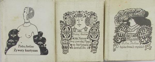 Aretino Pietro - zestaw 3 książek, Miniatury