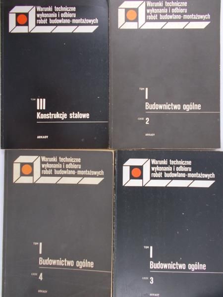 Budownictwo ogólne, tom I cz. 2,3,4 tom III