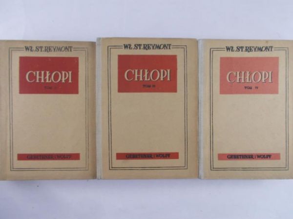 Reymont Władysław St. - Chłopi t. II, III, IV, 1950r.