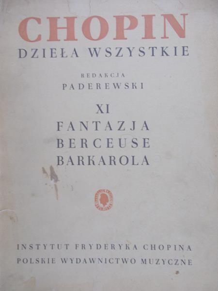 Paderewski Ignacy - Chopin dzieła wszystkie