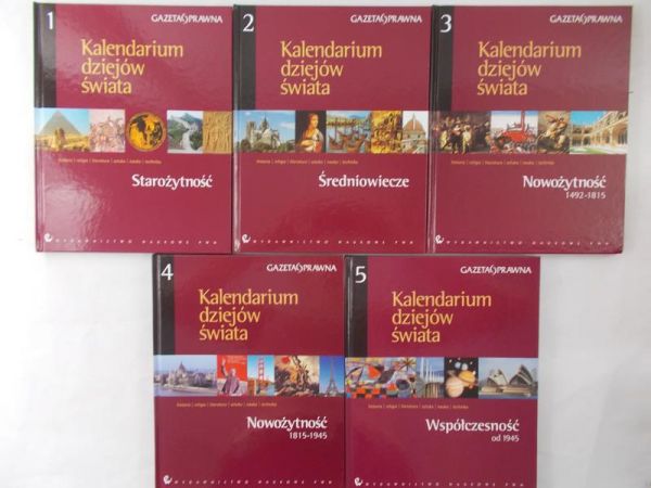 Kaczorowski Bartłomiej (red.) - Kalendarium dziejów świata, tom I-V
