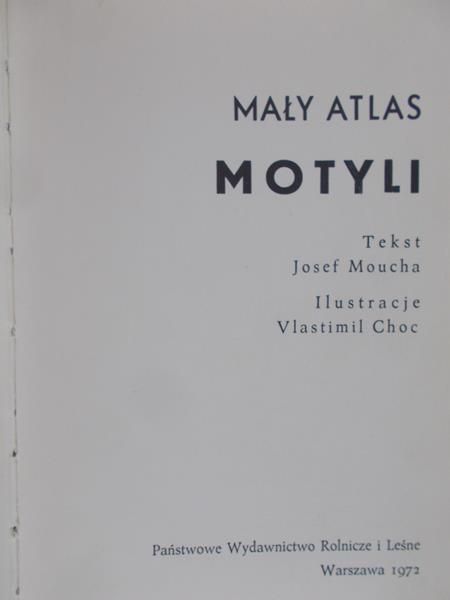 Moucha Josef - Mały atlas motyli