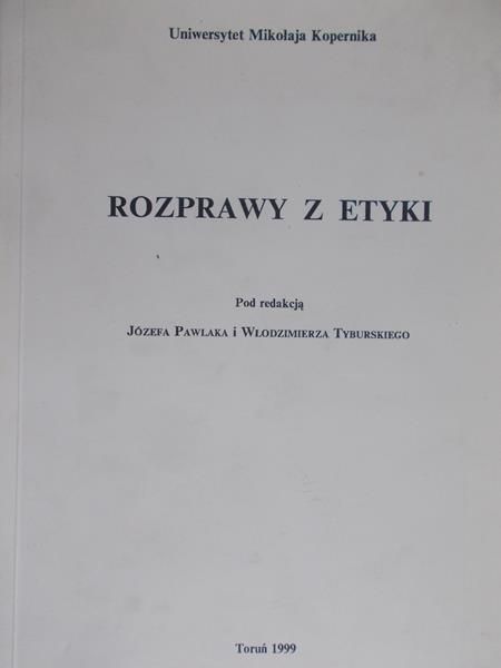 Pawlaka Józefa(red.) - Rozprawy z etyki