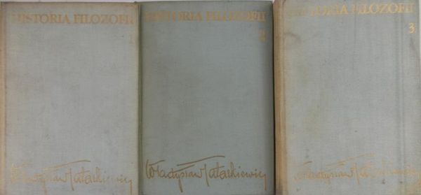 Tatarkiewicz Władysław - Historia filozofii, Tom I-III