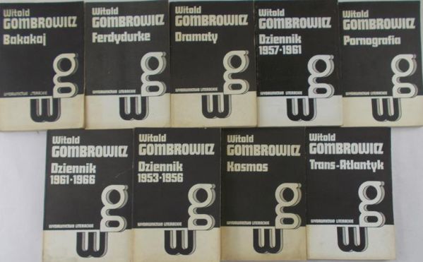 Gombrowicz Witold - Dzieła, 9 tomów