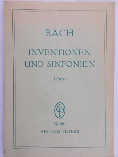 Bach Jan Sebastian - Inventionen und sinfonien