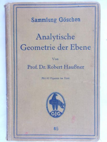 Goschen Sammlung - Analytische Geometrie der Ebene
