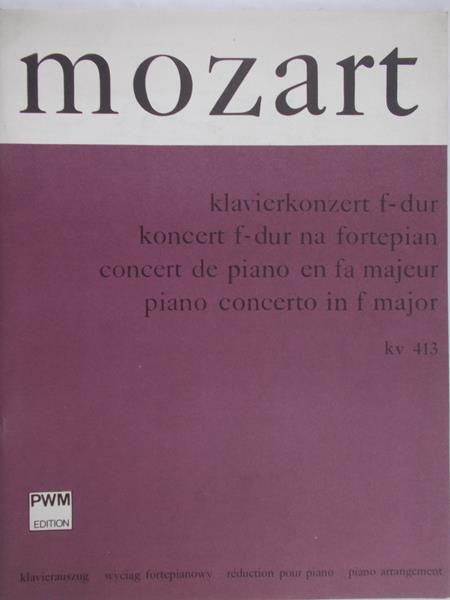 Mozart  f-dur na fortepian