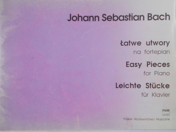 Drzewiecki Zbigniew - Johann Sebastian Bach. Łatwe utwory na fortepian, Nuty