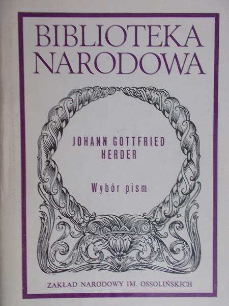 Herder Johann Gottfried - Wybór pism