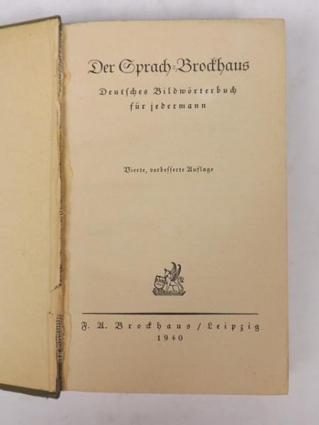 Der Sprach-Brockhaus,  1940 r.