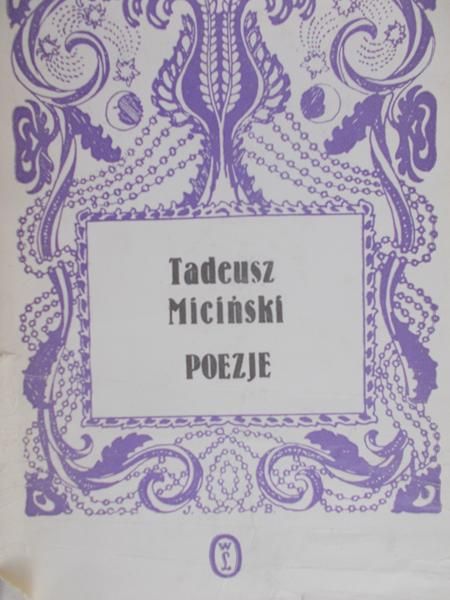 Miciński Tadeusz - Poezje