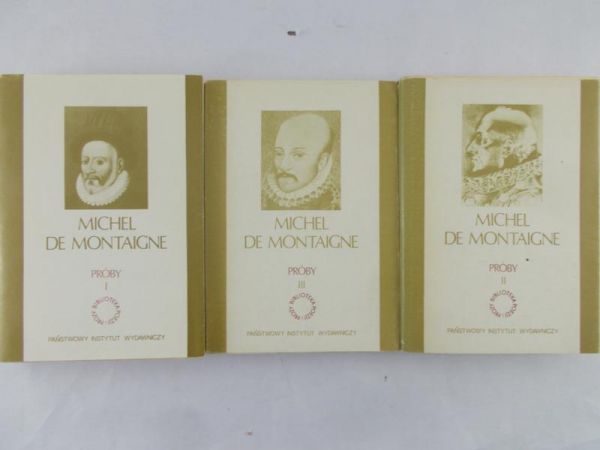 De  Montaigne Michel - Próby, Tom I-III