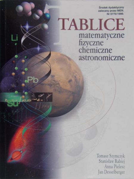 Szymczyk Tomasz - Tablice matematyczne, fizyczne, chemiczne, astronomiczne