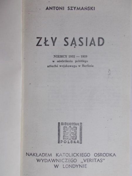 Szymański Antoni - Zły sąsiad