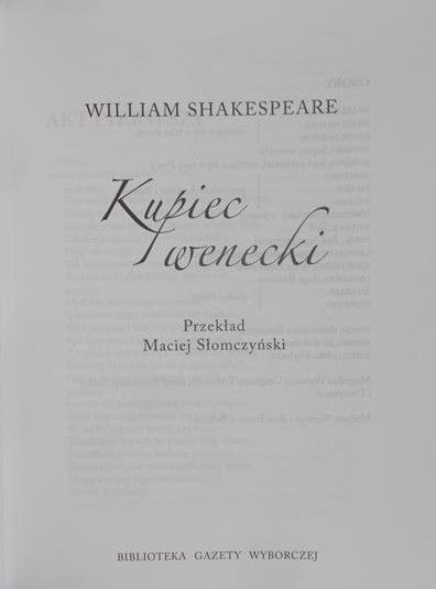 Shakespeare William - Kupiec Wenecki, DVD