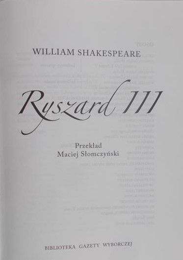 Shakespeare William -Rycerz 111, płyta DVD