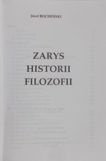 Bocheński Józef - Zarys historii filozofii