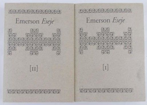 Emerson Ralph Waldo - Eseje, t. I-II