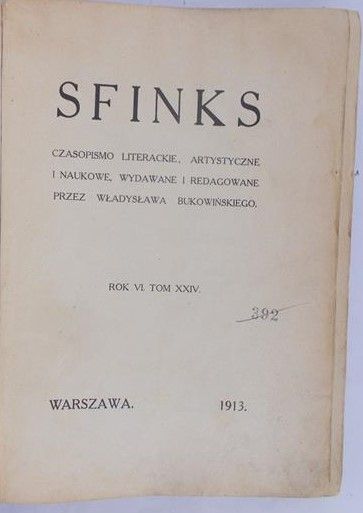 Sfinks, 1913r.