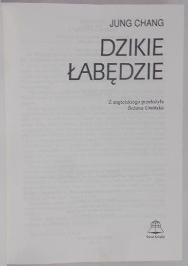 Chang Jung - Dzikie łabędzie