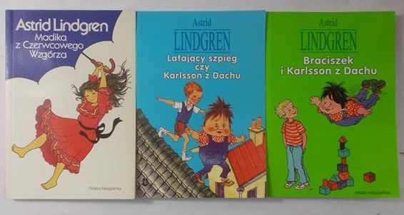 Lindgren Astrid - Zestaw 3 książek