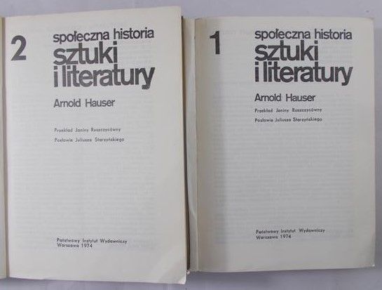 Hauser Arnold - Społeczna historia sztuki i literatury