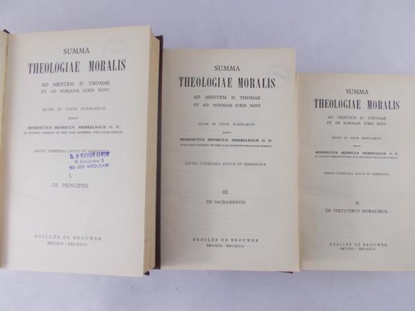 Merkelbach Benedictus H. - Summa Theologiae Moralis, Tom I - III
