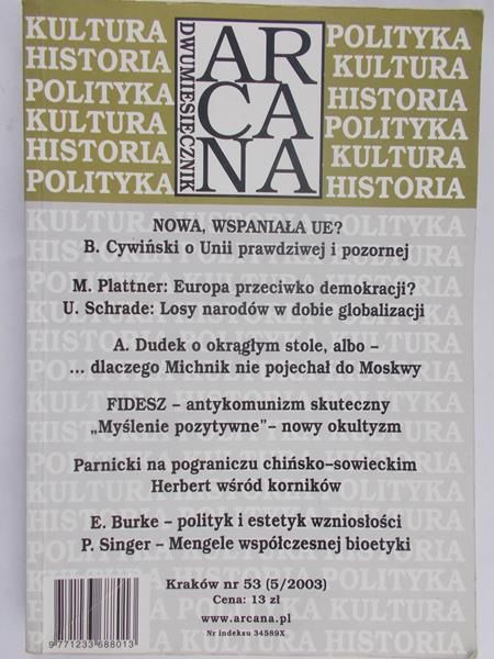 Dawidowicz Zuzanna (red.) - Dwumiesięcznik Arcana nr 53