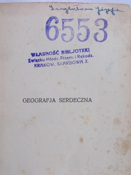 Nowakowski Zygmunt - Geografja serdeczna, 1931 r.