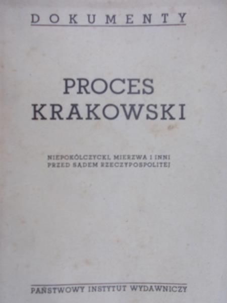 Proces Krakowski. Dokumenty, 1948 r.