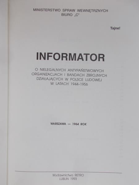 Informator o nielegalnych antypaństwach