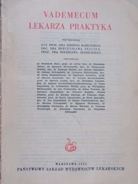 Babecki Jerzy (red.) - Vademecum Lekarza Praktyka