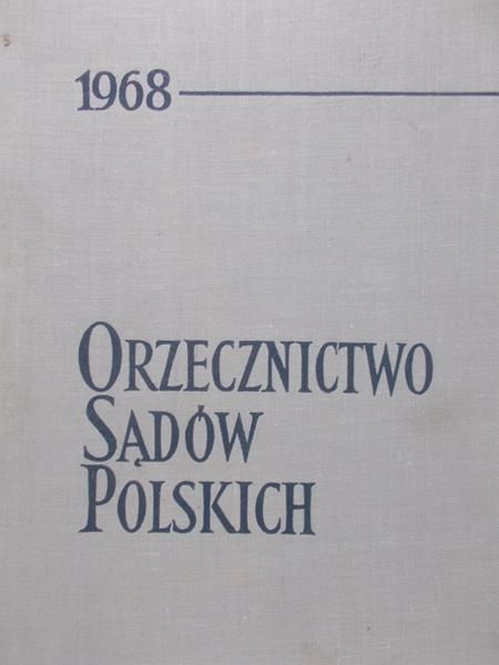 Orzecznictwo Sądów Polskich