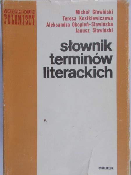 Głowiński Michał - Słownik terminów literackich