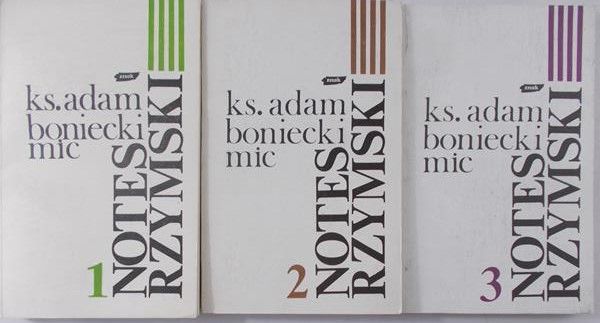 Boniecki Adam - Notes rzymski, Tom I-III
