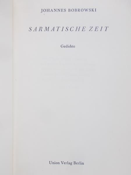 Bobrowski Johannes  - Sarmatische Zeit