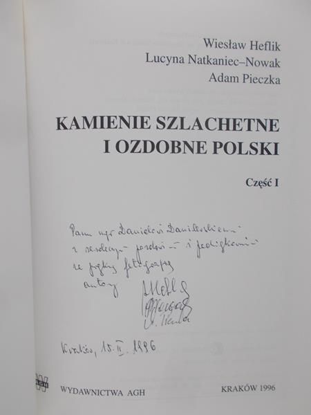 Heflik Wiesław - Kamienie szlachetne i ozdobne Polski, cz I