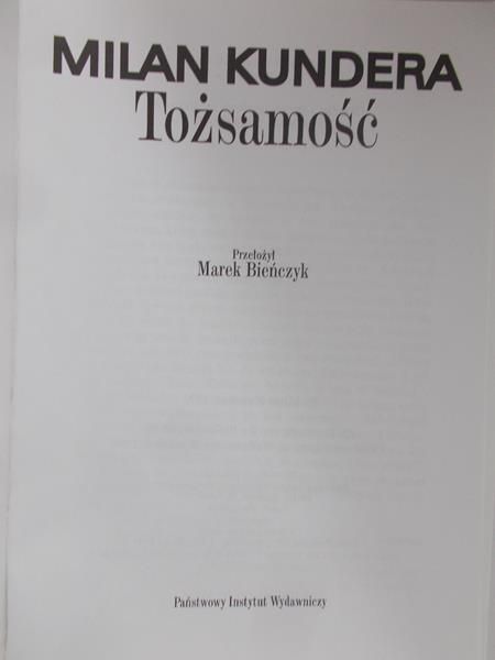 Kundera Milan - Tożsamość