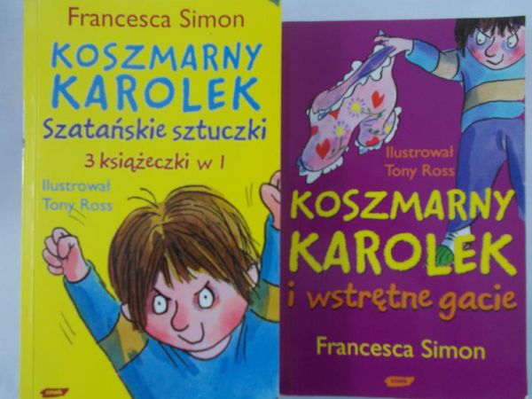 Simon Francesca  - Koszmarny Karolek, 2 książki