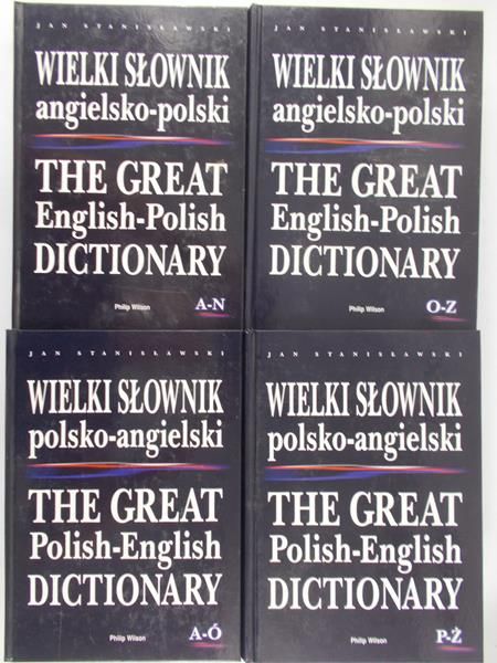 Stanisławski Jan - Wielki słownik polsko-angielski, angielsko-polski, IV tomy