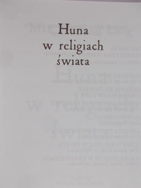 Long Max Freedom - Huna w religiach świata