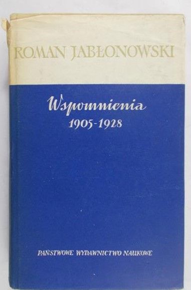 Jabłonowski Roman - Wspomnienia 1905-1928