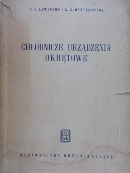 Lewenson S.D -  Chłodnicze urządzenia okrętowe
