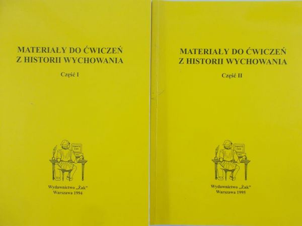 Śnieciński Józef (red.) - Materiały do ćwiczeń z historii wychowania, część I, II